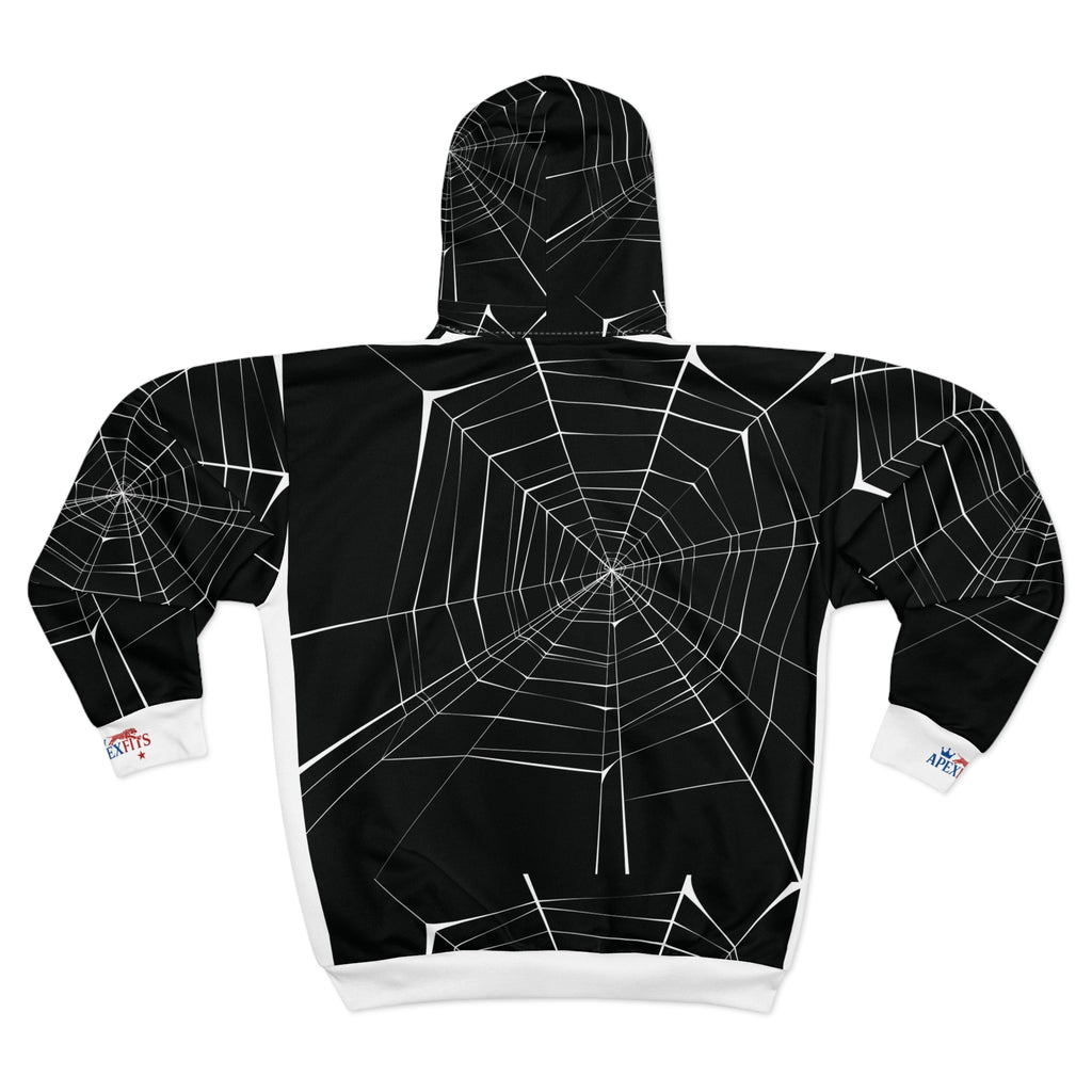 ApexFits Spider Web Zip Hoodie – Unisex