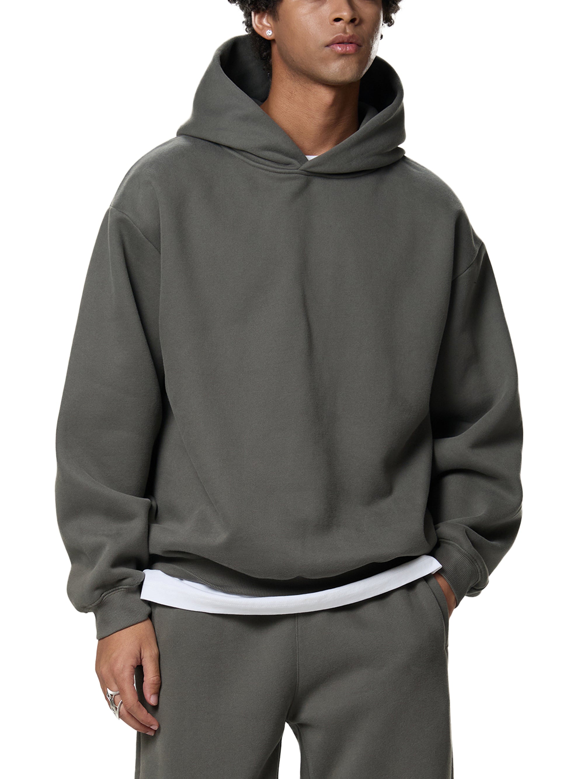 ApexFits Unisex Fleeced Boxy Hoodie – Heavyweight Comfort Fit